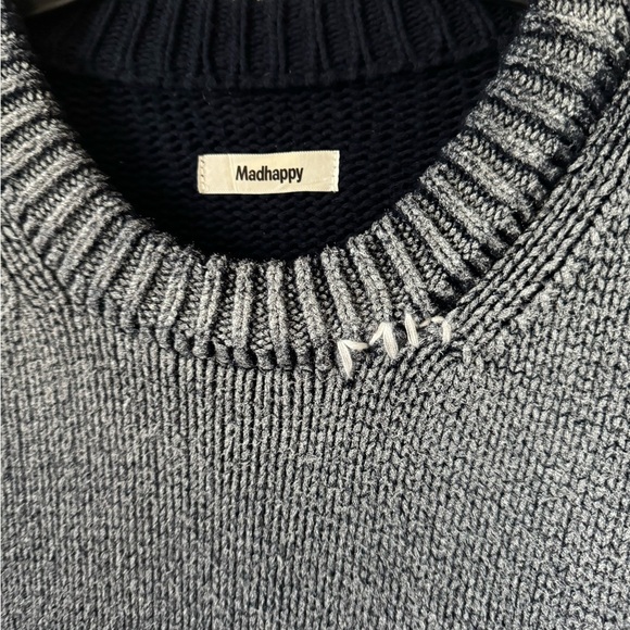 Madhappy Ombré Navy Sweater Medium - Picture 2 of 7